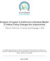 Impact To Californias Individual Market With Federal Policy Changes 2018